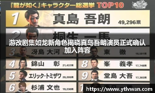 赏金国际游改剧集如龙新角色揭晓真岛吾朗演员正式确认加入阵容